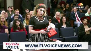 Dude dressed in drag quickly nixed from Florida Senate meeting