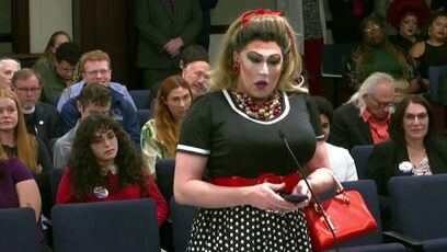 Dude dressed in drag quickly nixed from Florida Senate meeting