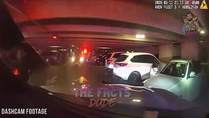 Welp, here's Jasmine Crockett's security guard getting blasted by police