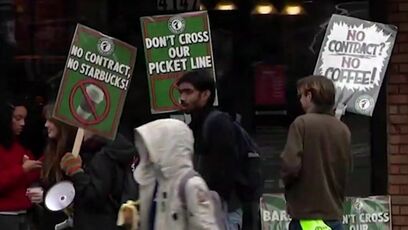 Starbucks protesters FA and FO