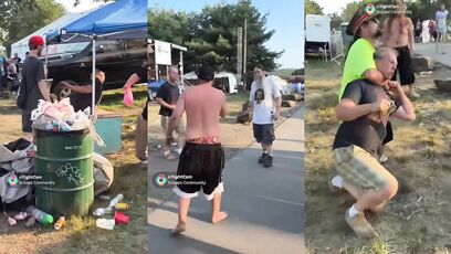 Trailer park beat the crap out of alleged pedophile