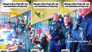 Called the cops over a political sticker, then got stiffed