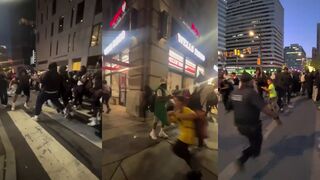 Hundreds of teens take over Philly street, break laws, assault police