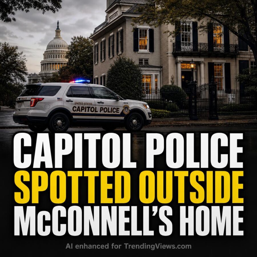 Capitol Police Spotted Outside Mitch McConnell’s Washington Home
