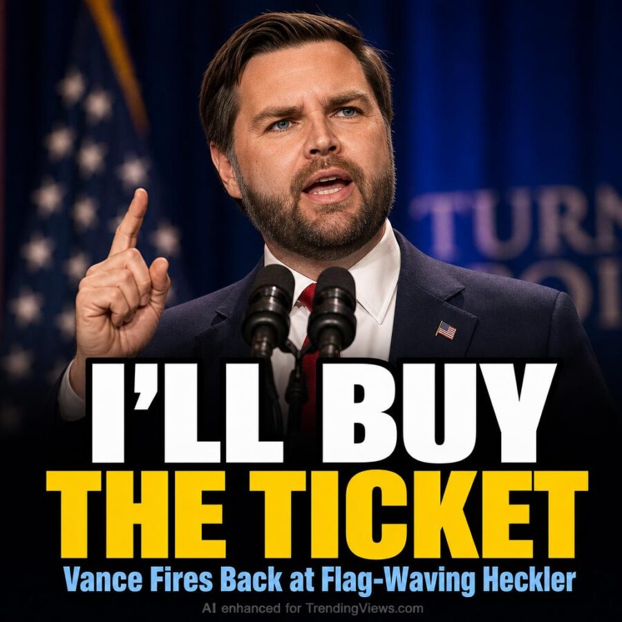 JD Vance Offers to Buy Heckler’s Plane Ticket After Mexican Flag Stunt