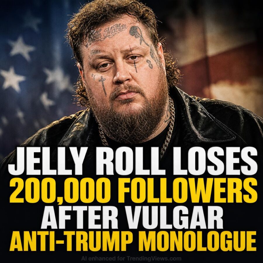 Jelly Roll Loses 200,000 Followers After Vulgar Anti-Trump Monologue