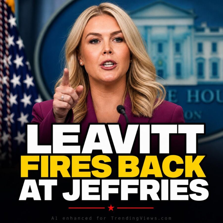Karoline Leavitt Fires Back Hard After Hakeem Jeffries Calls Her a Liar
