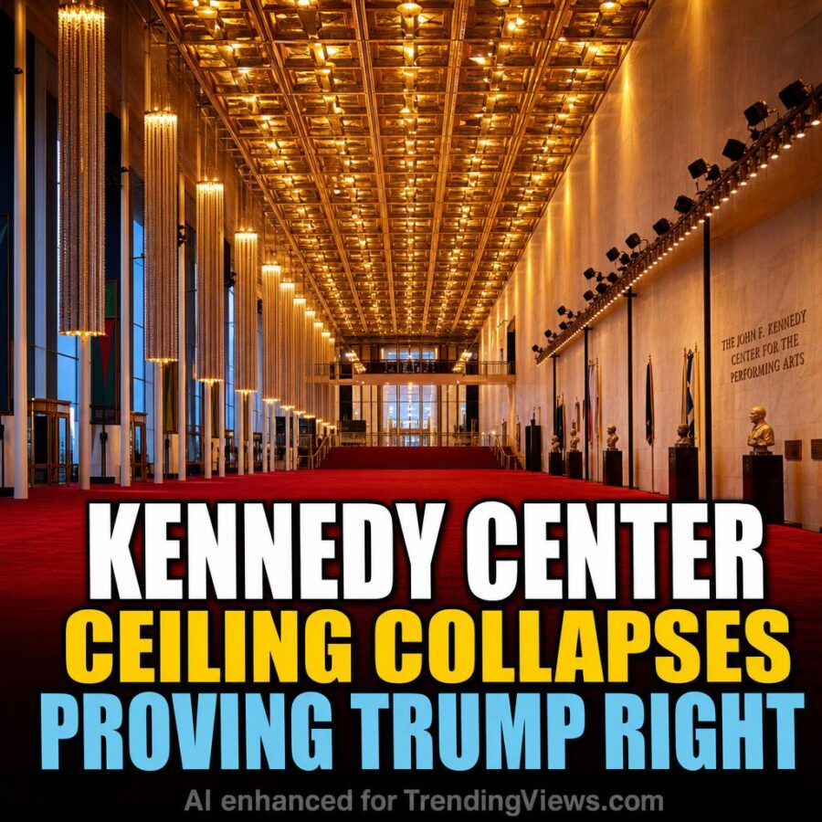 Kennedy Center Ceiling Collapses, Proving Trump’s Renovation Case Right