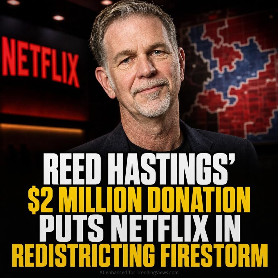 Reed Hastings’ $2 Million Donation Puts Netflix in Redistricting Firestorm
