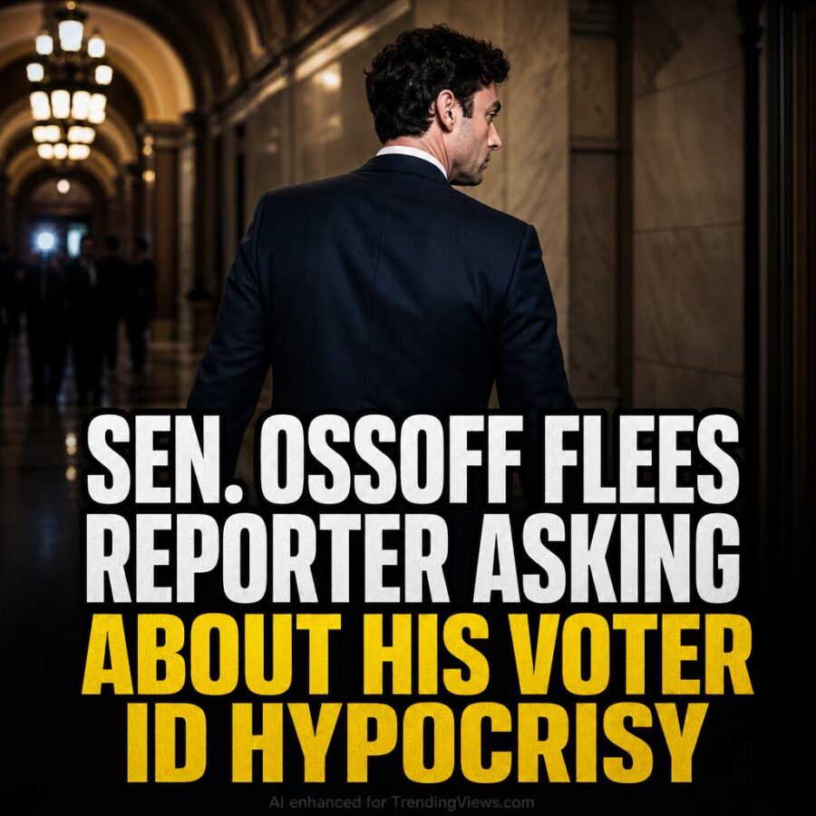 Sen. Jon Ossoff Flees Reporter Asking About His Voter ID Hypocrisy